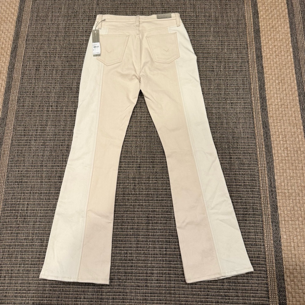 Women’s Two-Tone Beige Flared Jeans